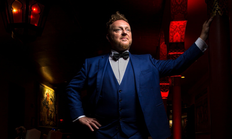 Magician Bill Abbott at the Magic Hideaway, inside Casa Monica Resort and Spa, St. Augustine, Fl