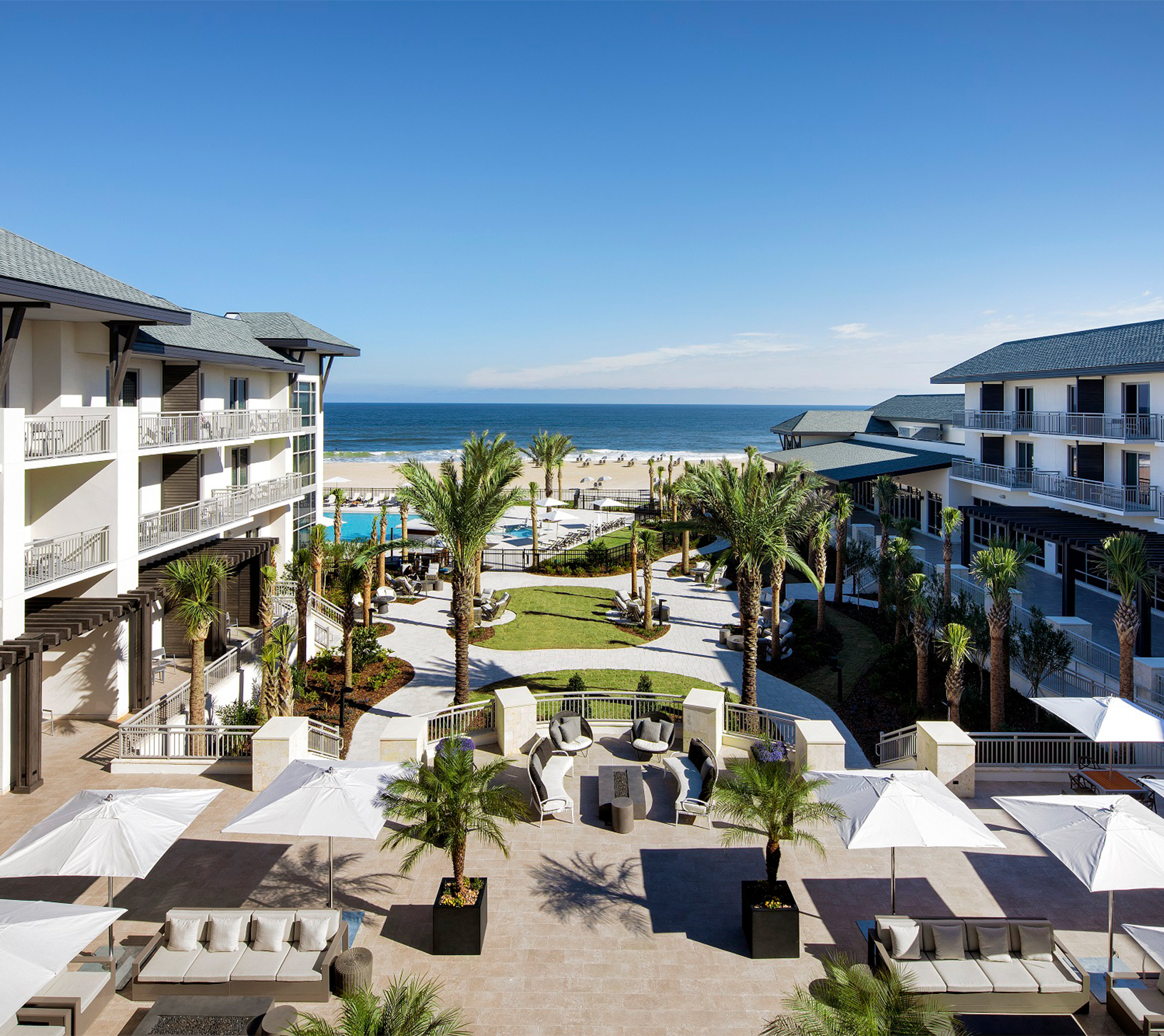 outdoor space for events by the ocean